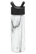 Summit Kids Water Bottle with Straw Lid - 18oz - SMC - Carrara Marble