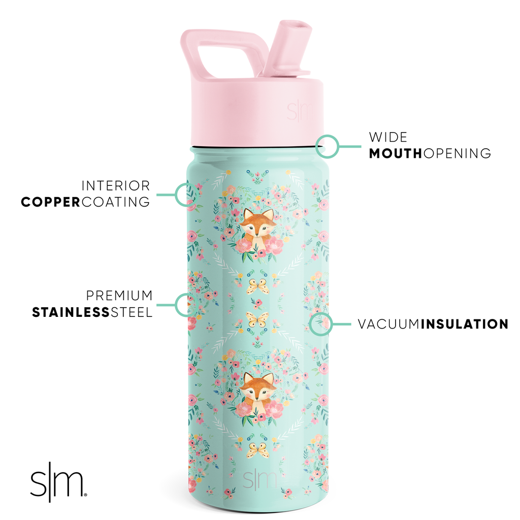 Summit Kids Water Bottle with Straw Lid - 18oz - SMC